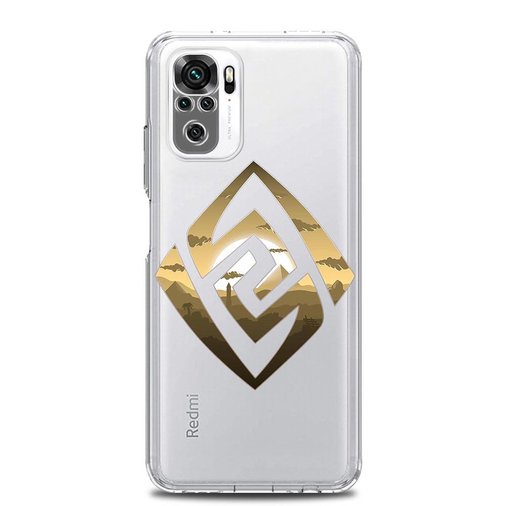 Süße Genshin Impact Logo Handyhülle für Xiaomi Redmi Note 11 9S 9 8 10 Pro 7 8T 9C 9A 8A K40 Pro 11T 5G Silikon Clear Cover