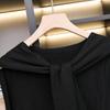Spring and Autumn Air-conditioned Room Shoulder Small Shawl Knotted Knitted Knitted Sweater Wool Scarf Women