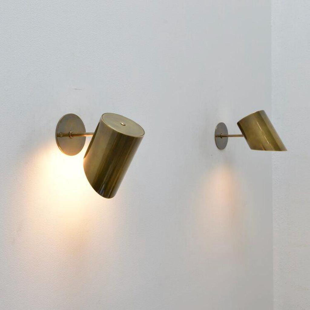 Mid Century Italian Brass Wall Sconce Modern Luxury Home Lighting Fixture