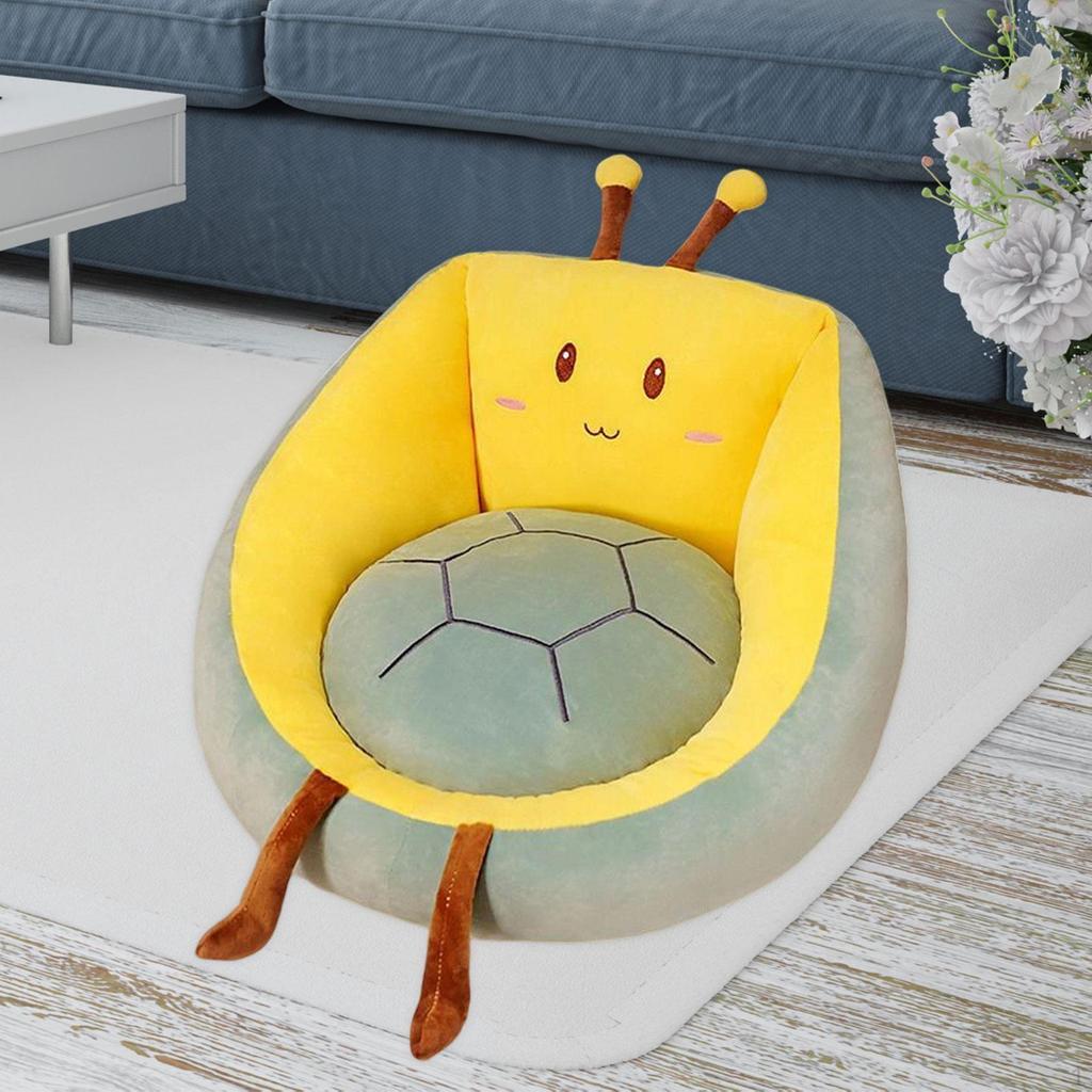 Cartoon Stuffed Animal Shaped Chair Cushion Armrest Pad Half Surrounded Anti Slip Home Seat