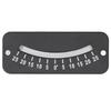 25 Degrees  Glass Tube Inclinometer Clear Scale ABS Mini Angle Inclinometer for Horizontal Micro Angle Test