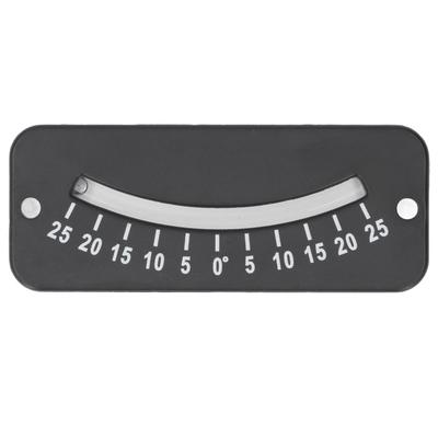 25 Degrees Glass Tube Inclinometer Clear Scale ABS Mini Angle Inclinometer for Horizontal Micro Angle Test