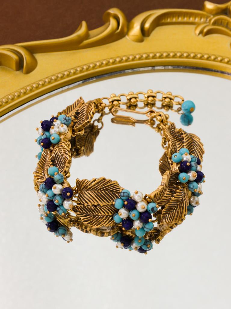 Collana di Lusso Leggero Stile Corte Medievale Antica Set di Gioielli di Alta Gamma da Donna Bracciale Orecchini