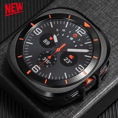 Hülle für Samsung Galaxy Watch Ultra 2025/7 47mm Metall+PC Bumper mit Skala für Galaxy Ultra 47mm Schutzschale Abdeckung
