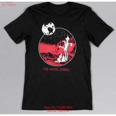 Camiseta Vintage de la banda The White Stripes Negra S a 5XL TA3215 vintage Lavada Suave Cómoda ropa de diseñador Ligeramente