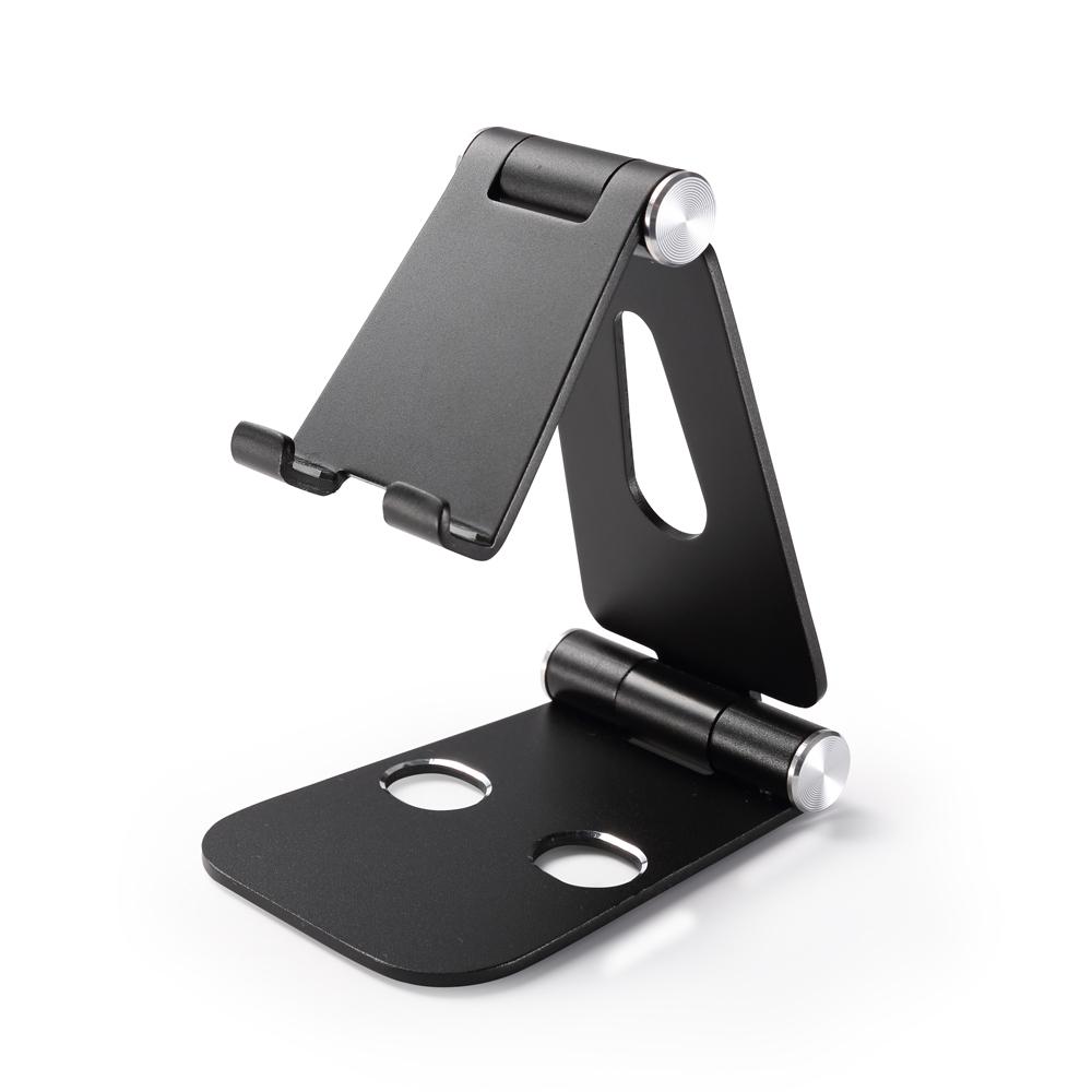Aluminium Metal Adjustable Cell Phone Stand Mobile Holder Tablet Stand Desktop Phone Holder for iPad Aluminium Alloy чёрный