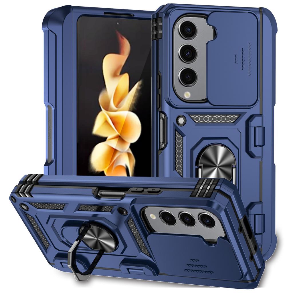 Sergeant Window Push Suitable for Samsung Galaxy Z Fold1 Mobile Phone Case Folding Screen Anti-drop Slide Bracket Protective Case