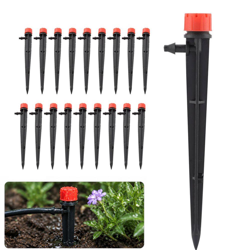 50Pcs Plastic Drip Irrigation Emitters Black Garden Drippers Water Flow Drippers Lawn Irrigation 13.5cm