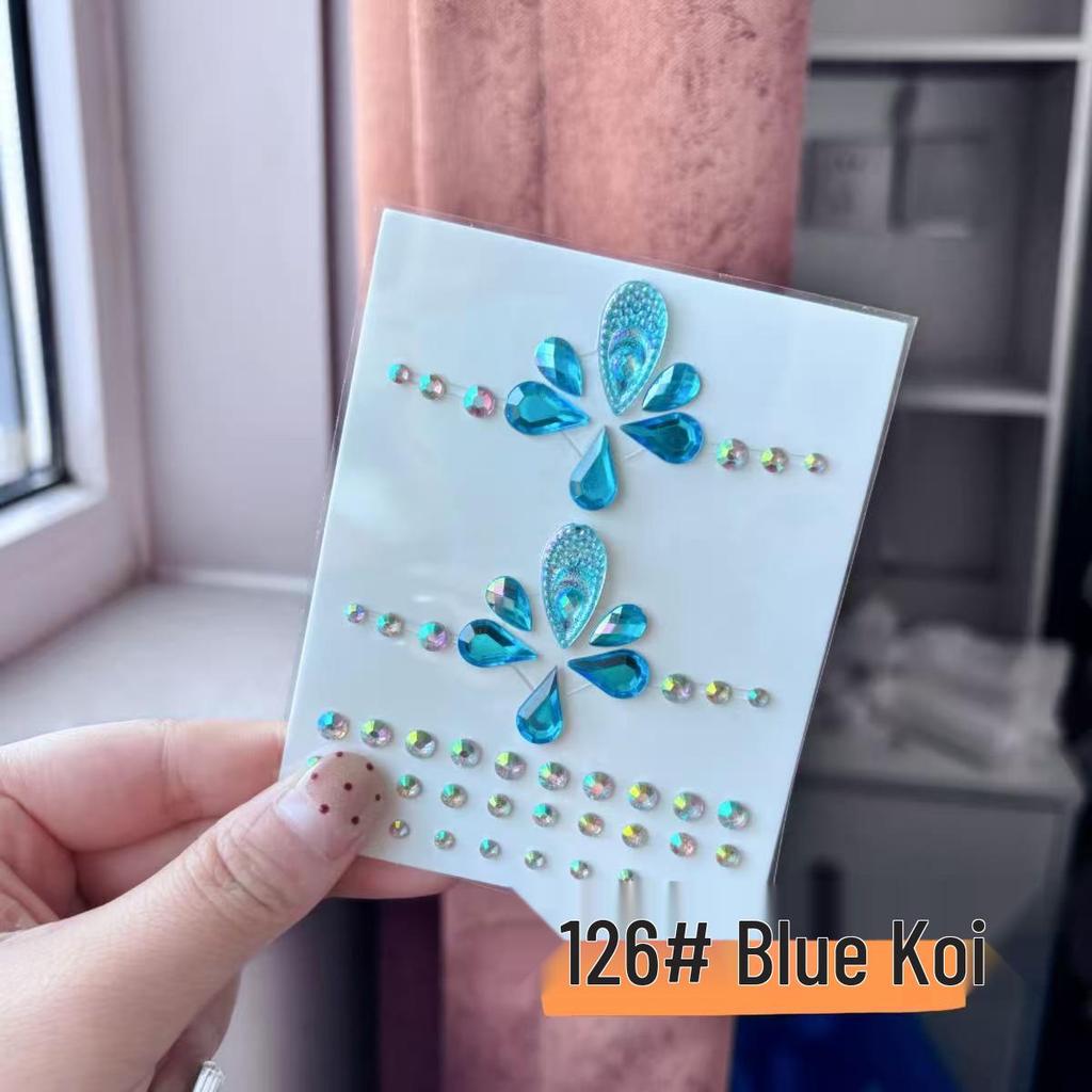 Kids' Vintage Rhinestone Face and Forehead Stickers