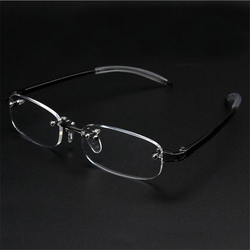 Frameless Myopic Eyeglasses Men Women Rimless Ultralight Frame Short-sighted Eyewear 100-400 Degrees