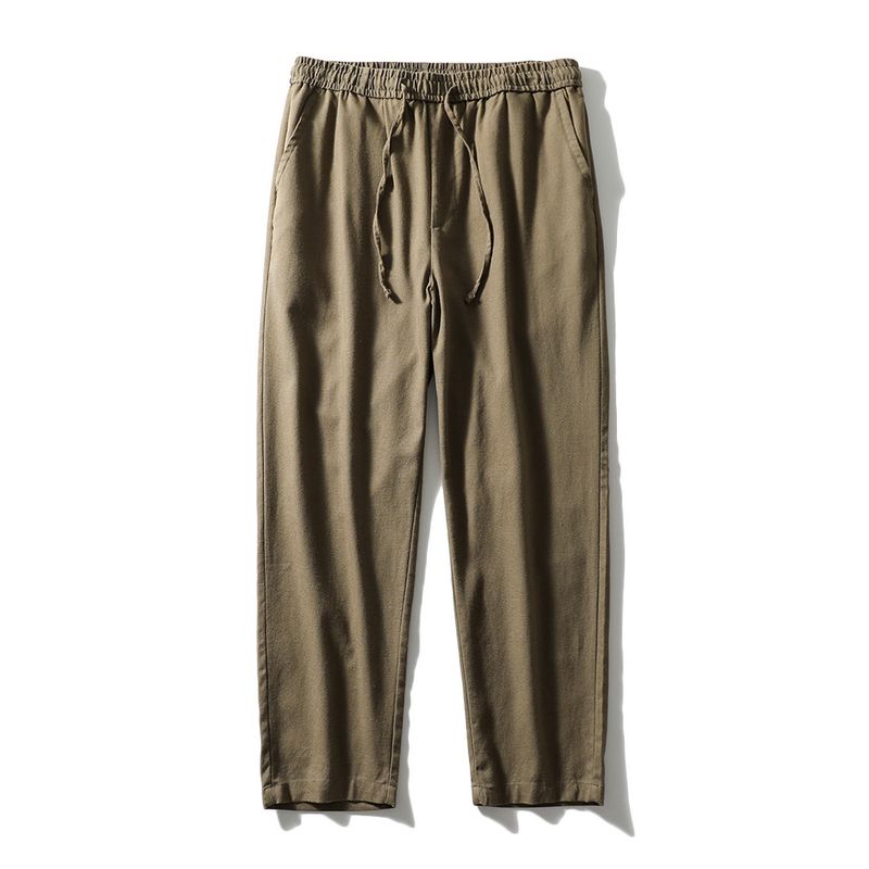 Linen Pants Men's Summer Straight-leg Thin Cotton Linen Pants Export Export to Domestic Sales Men Casual Pants Loose Men's Pants