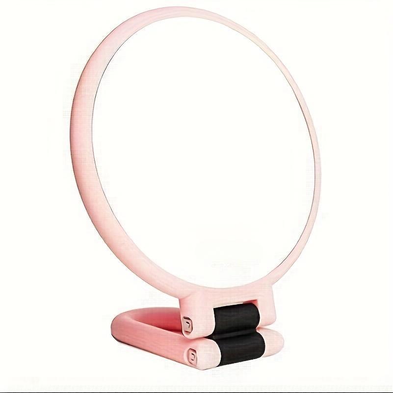 

Косметическое зеркало с 30-кратным увеличением, ручное двустороннее складное зеркало, одно увеличительное стекло и одно стандартное стекло, вращающаяся на 360 градусов регулируемая ручка
