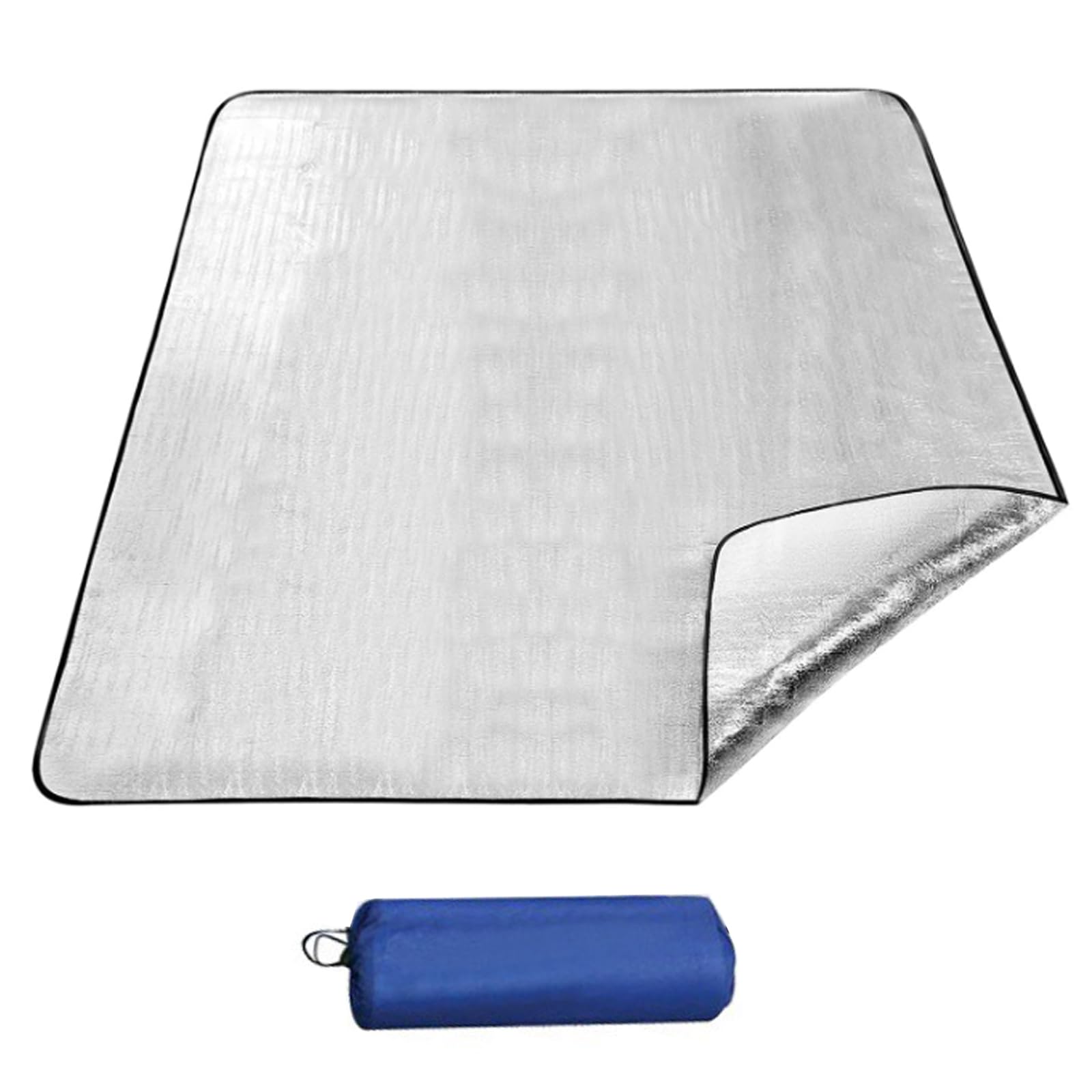 

Aluminum Silver Leisure Car Sleeping Thermal Disaster Waterproof Picnic Inside Thermal Heat Cold Disaster Storage Bag Included Sheet, Mat, Camping,