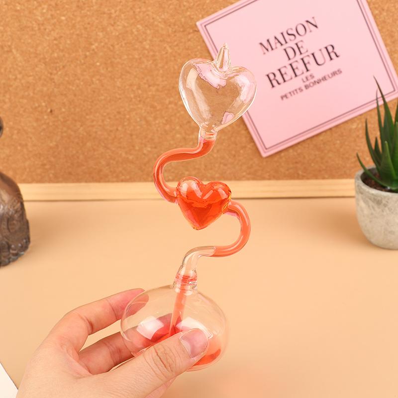 Children Educational Toys Science Energy Museum Toy Love Meter Hand Boiler Thermometer Spiral Glass