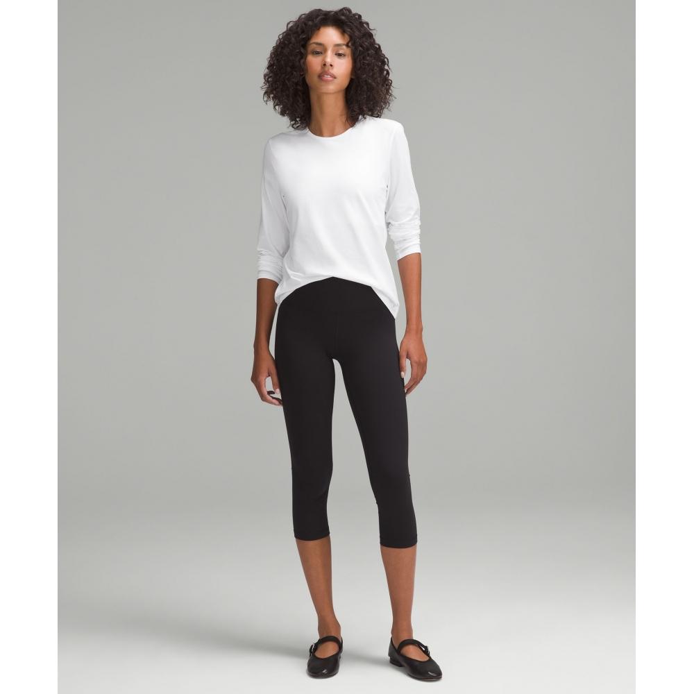 Lululemon Organic Cotton Crewneck Long Sleeve Shirt White