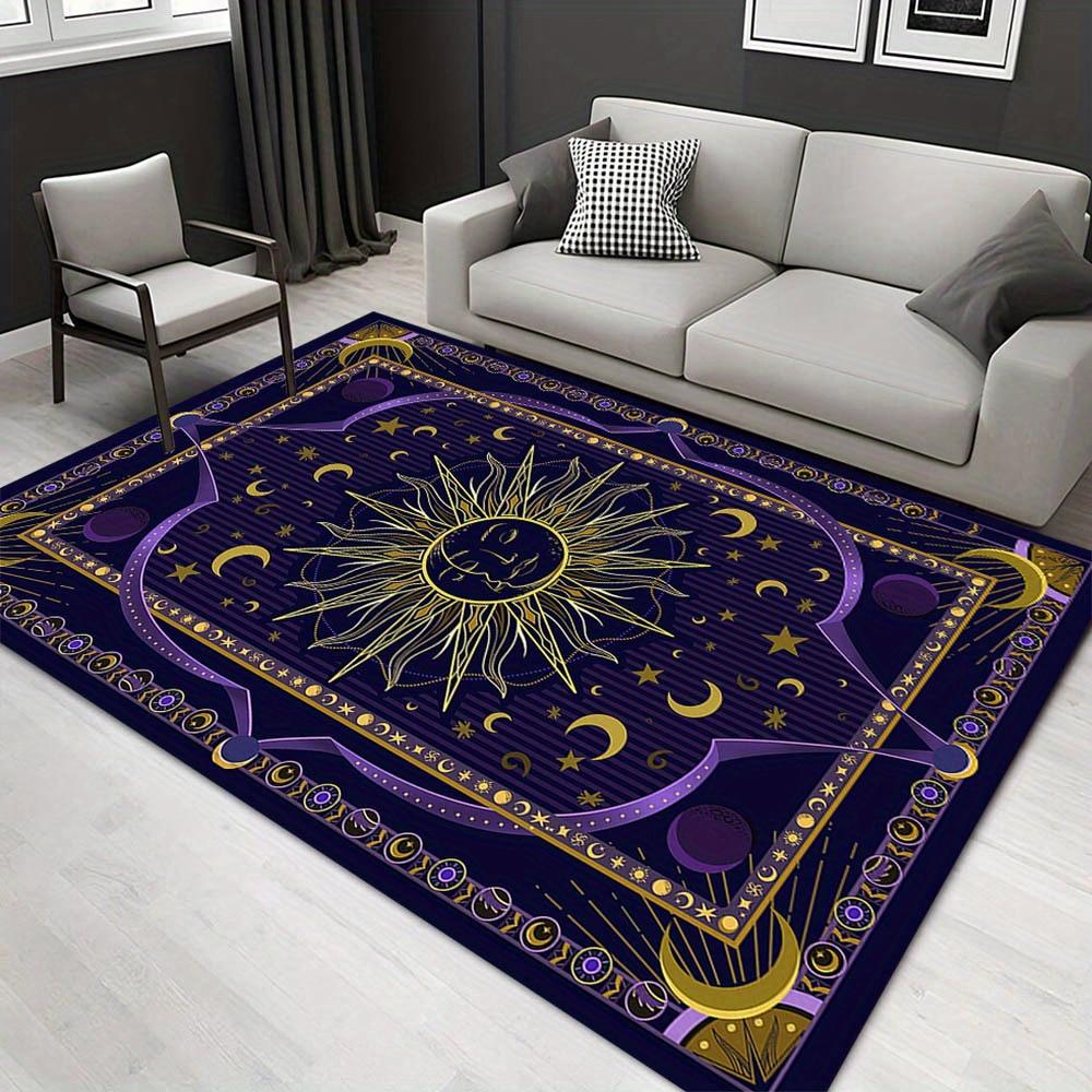 

1pc 1484985421Pattern Carpet, Area Rug For Living Room Bedroom Room Bed Chair Laundry Entryway Corridor Yard Non-slip Outdoor Camping Rug Fl 60cm by 90cm