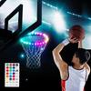 Światła LED do kosza z pilotem zdalnego sterowania, światło LED do obręczy kosza, 4 tryby, 16 kolorów, wodoodporne dla