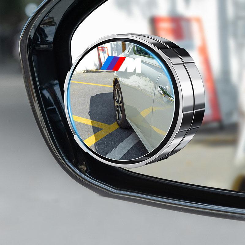 2Pcs Adjustable 360 Degree Car Blind Spot Rear View Mirror Angle For BMW M E34 E36 E60 E90 E46 E39 E70 F10 F20 F30 X5 X6 X1 M3 M5 M6 E71 F01 F02 F87