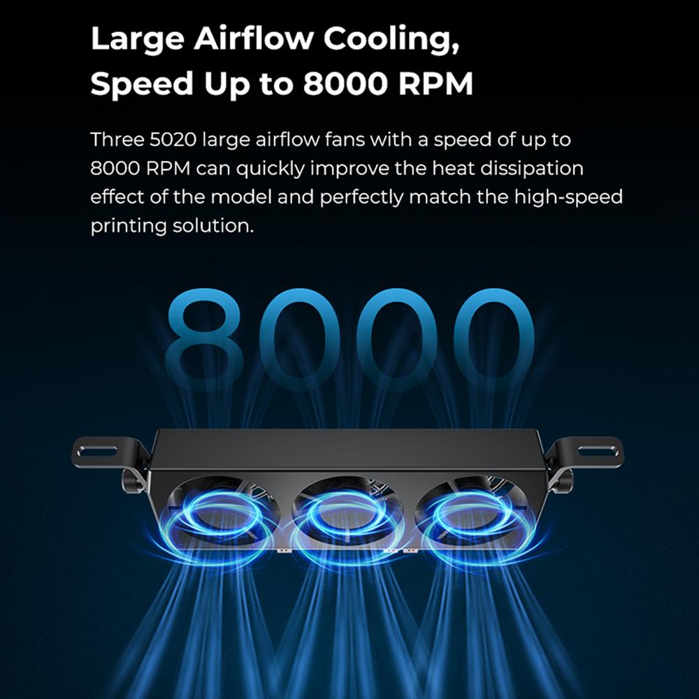 Creality Sada chlazení ventilátorem Rychlý odvod tepla pro vysokorychlostní tisk pro Ender3Ender3