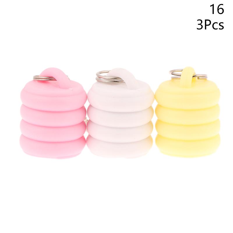 1/3 Pcs Silicone Lip Gloss Keychain Caps For Women Travel Convenient Beauty Product Accessories Travel Makeup Tool Accessory