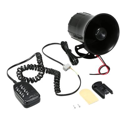 Shkalacar 6 Tone Loudspeaker,Car Motorcycle Megaphone 6 Tone Loudspeaker Traditional Foot Ringing Fire Alarm Warning Ambulance Breaking Police Siren