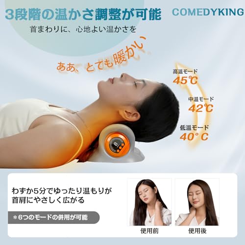 COMEDYKING EMS-Kissen [Beliebt in Japan! 5 Funktionen] Inklusive Fernbedienung, Einfache Bedienung, Perfekt für PC-Arbeit, Telearbeit, Sport, Hausarbeit und