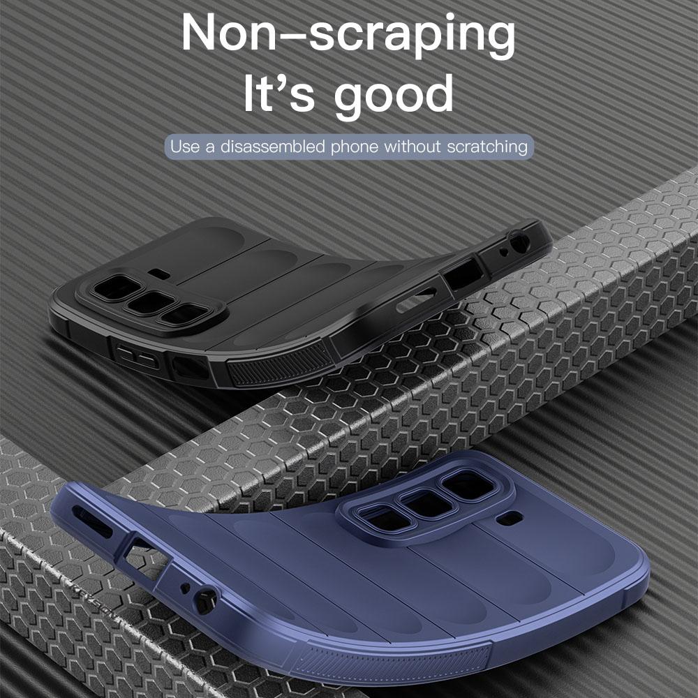KEYSION Shockproof Matte Phone Case for Infinix Hot 50 4G Anti-skid Soft Silicone Phone Back Cover for Infinix Hot 50 Pro 4G