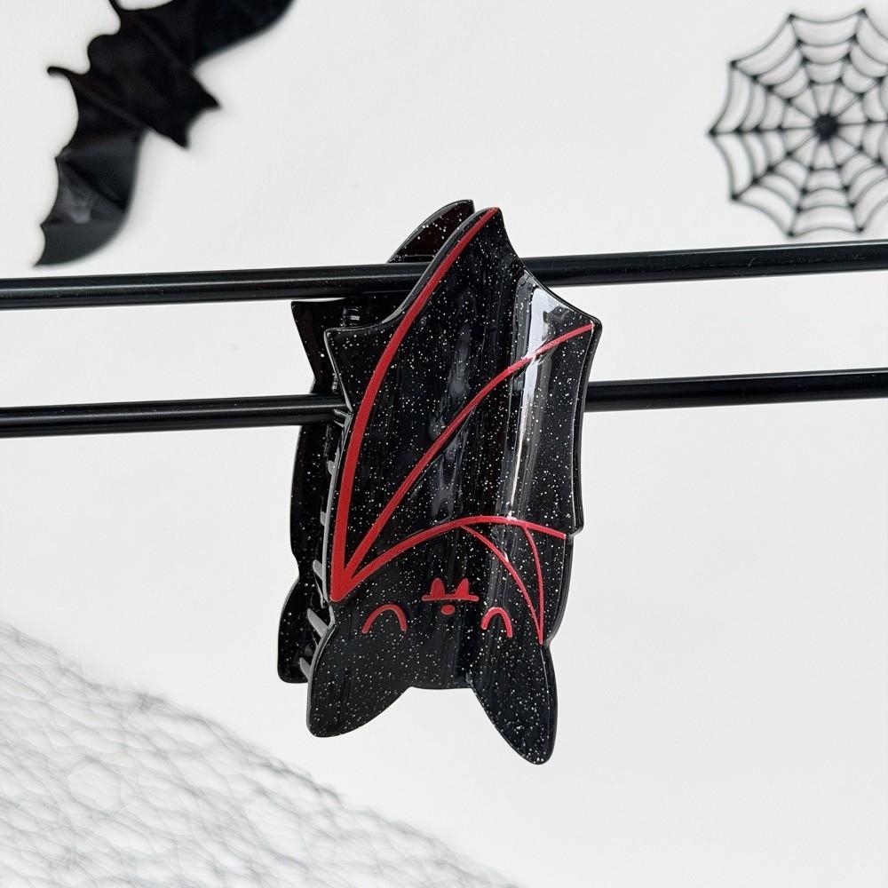 Acrylic Halloween Crab Clip Gothic Shark Clip Funny Bat Hair Claw Party