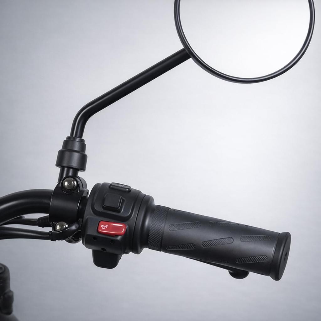 Universal Bike Mirror Mount Clamp - M8 Positive Thread Mirror