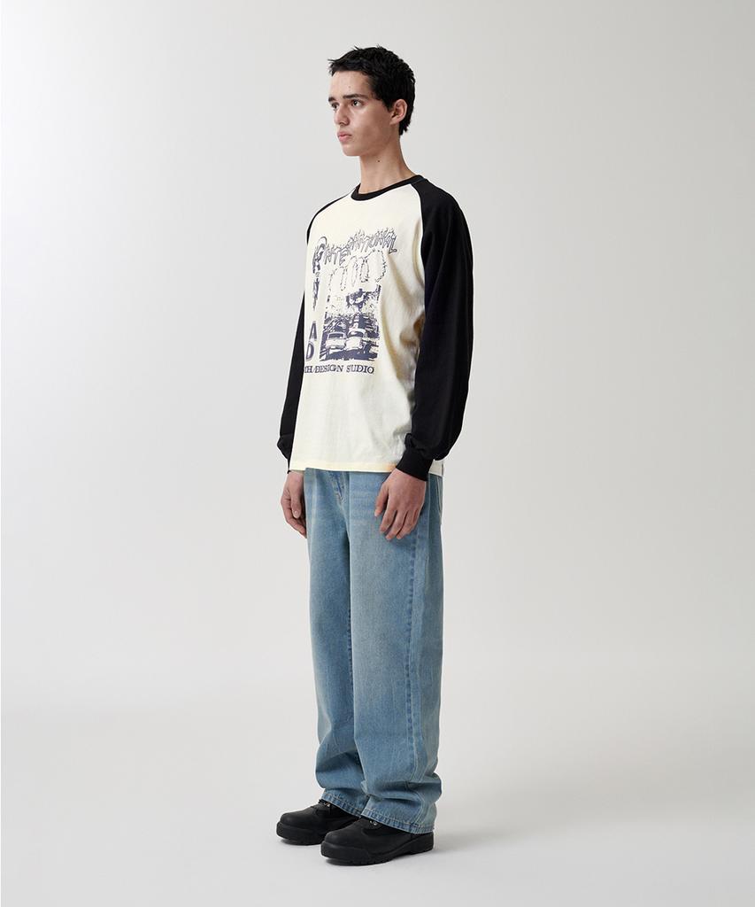 MAHAGRID International Raglan Ls Tee Cream(Mg2Dfmt561A)