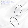 Ultra Thin Invisible Headband No Dent Non-Slip Elastic Hair Hoop Painless Lifting Hairbands For High Ponytail Slim Face Design