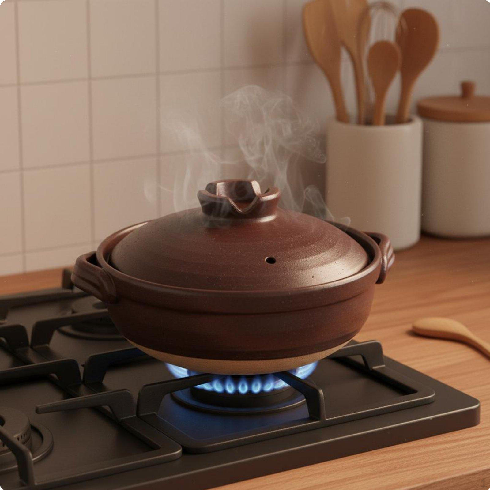Japanese Design Clay Pot High Temperature Resistant Donabe Heat Retention Stockpot