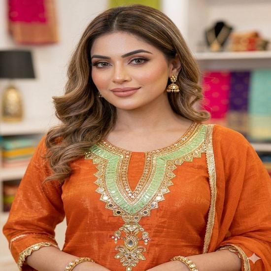 Набор salwar-камиз Siara Metallic Chanderi Zardozi M
