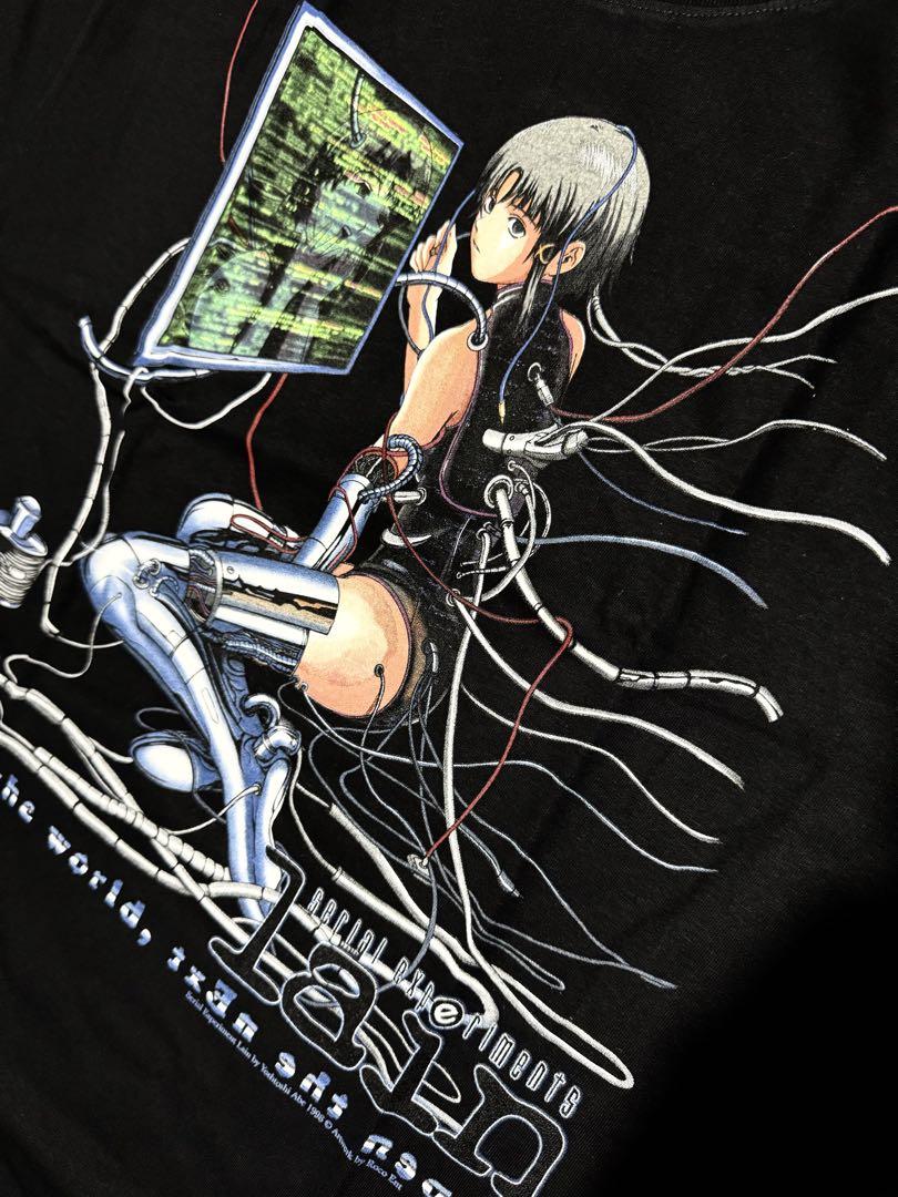 

[USED] serial experiments lain T-shirt black XL Sorayama