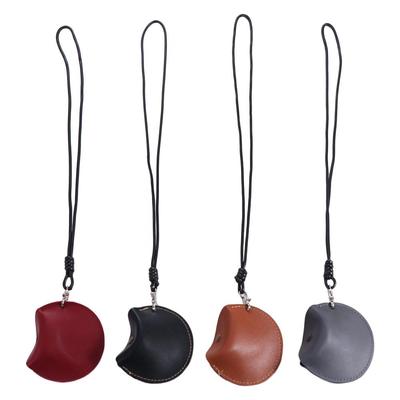 With Lanyard Hanging Neck Coin Purse PU Leather PU Leather Coin Purse Portable Key Case Male