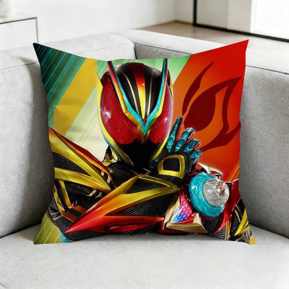 KamenN RRider Pillow Case Square DoubleSided Sofa Cushion Cover Bedroom Bedside Pillow Gift