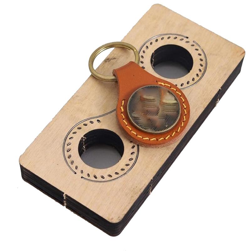Leather Keychains Cutting Die, Leather Cutting Mold for DIY Leather Crafts Making TQ