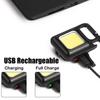 NOVÁ 2/1ks Mini LED svítilna Pracovní svítilna 4 režimy svícení 2000 lumenů přenosná kapesní svítilna Klíčenky USB dobíjecí venkovní kemping Malá svítilna