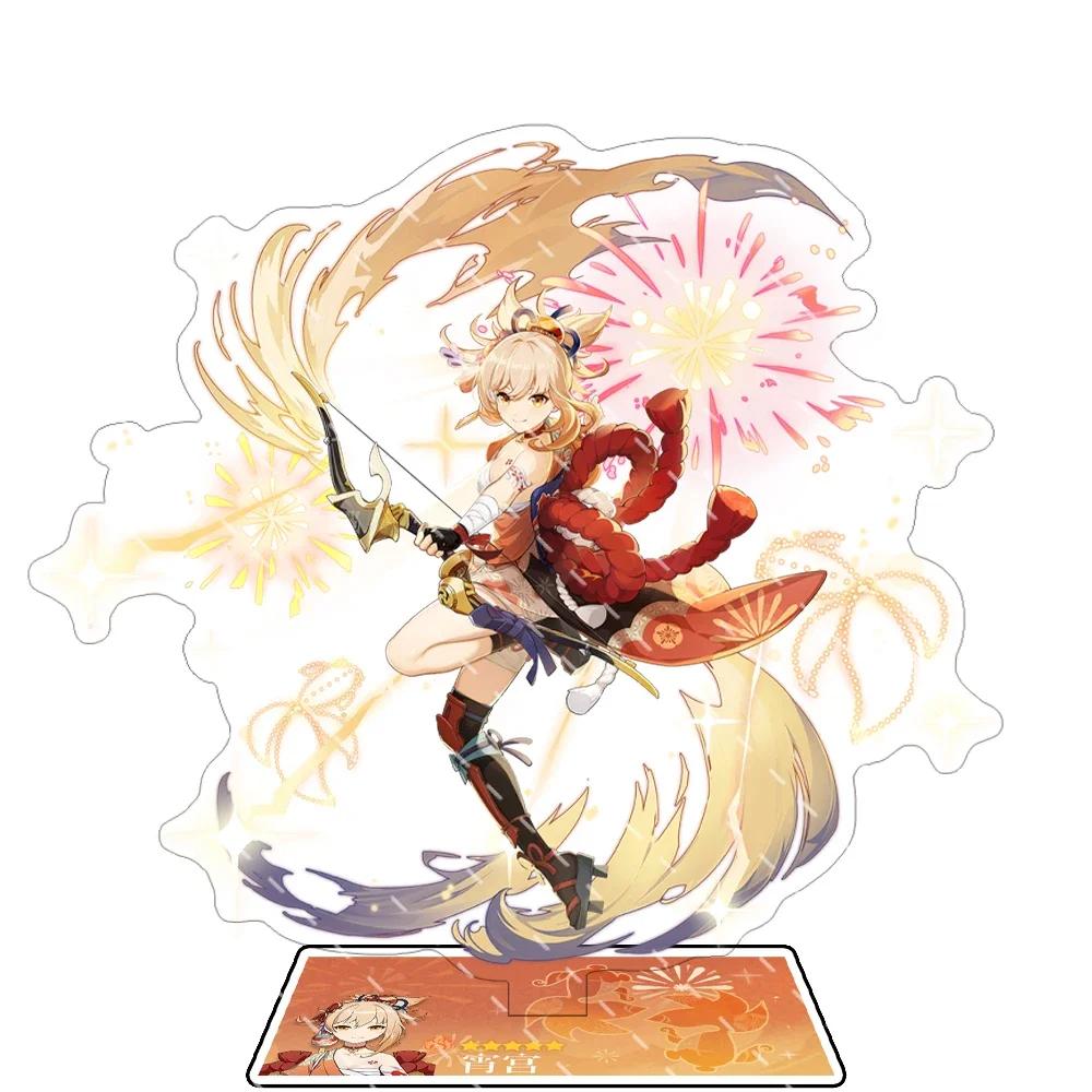 Anime Figure Impact Wanderer Nahida Cyno Yelan Acrylic Stand Model Plate Desk Decor Standing Sign Fans Gift