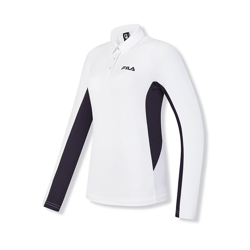 New FILA Polo Shirt Women's Jade White A11W431208FWT