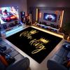 King and Queen Crown Design Polyester Area Rug - 100% Crystal Velvet Plush Floor Mat for Home Decor,Ideal for Bedroom,Living Room,Kitchen,Ba