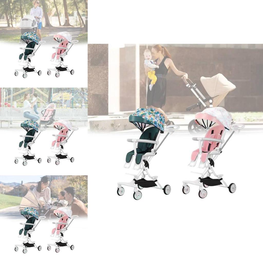Ultra Lightweight Foldable High View Baby Stroller Comfortable For Sitting Or Lying Down