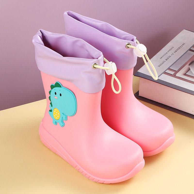 Children's rain shoes cartoon frog baby rain boots wear little frog boys and girls children water shoes women waterproof children's models