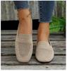Women Single Shoe Breathable Spring Plus Square Toe Flat Bottom One Foot Women's Shoes