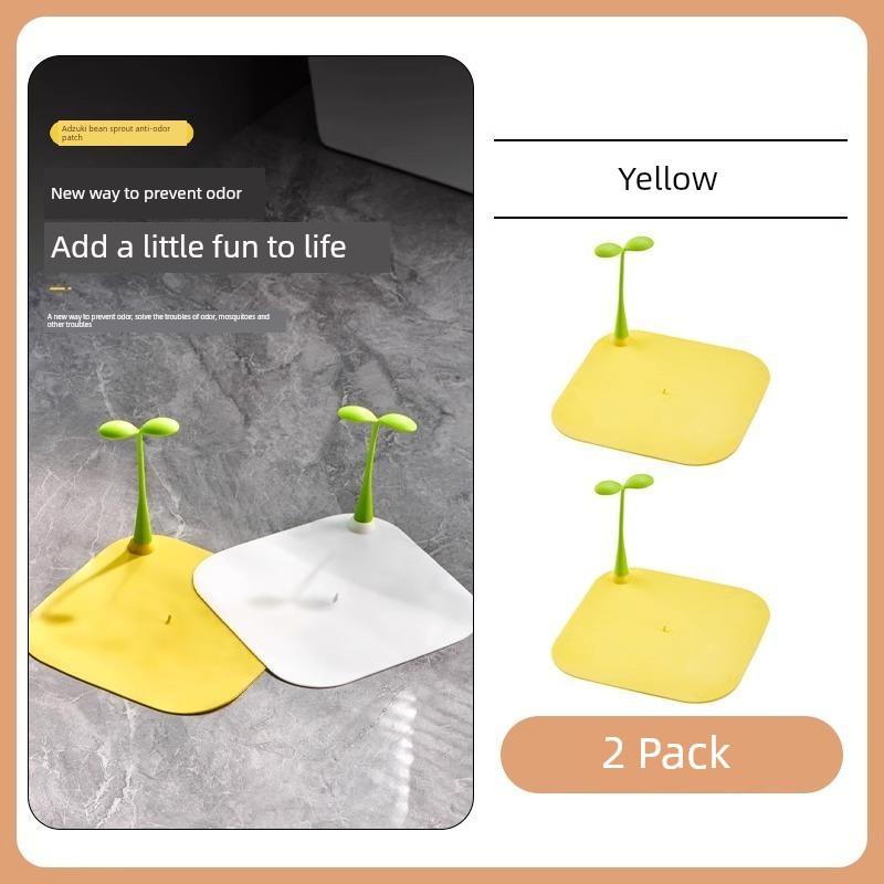 Bean Sprout Drain Deodorizer Pad, Anti-Clogging Silicone Seal Cover for Bathroom, Anti-Insect and Anti-Odor Device