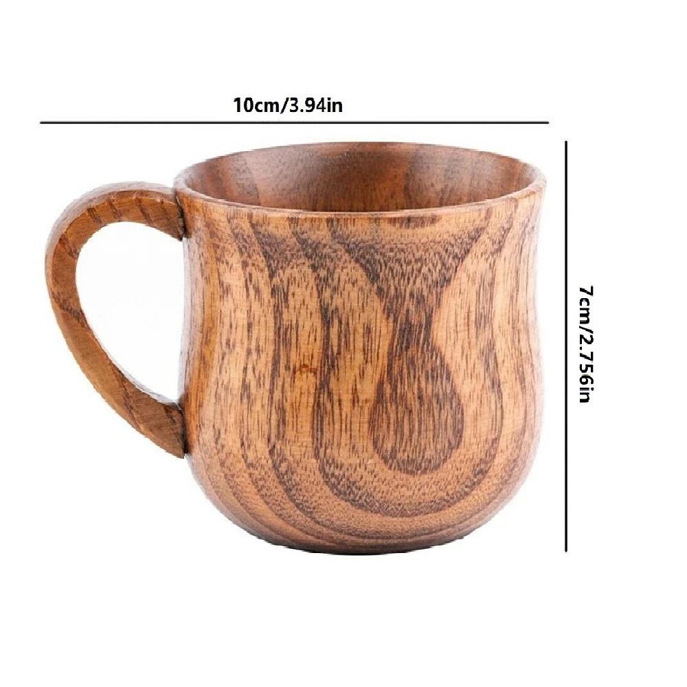 Wooden Cup Handling Coffee Milk Juice Minimalist Mug Minimalist Tea Cup Wooden Handle Mug Household Beer Mug Drink Gifts
