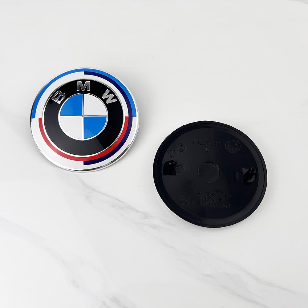BEKV7 82mm 74mm Car Logo Front Hood Rear Trunk Emblem For BMW M Emblem E46 E36 E34 F10 E90 F30 E60 F30 E53 E30 E92 E87 X1 X3 X5 M3
