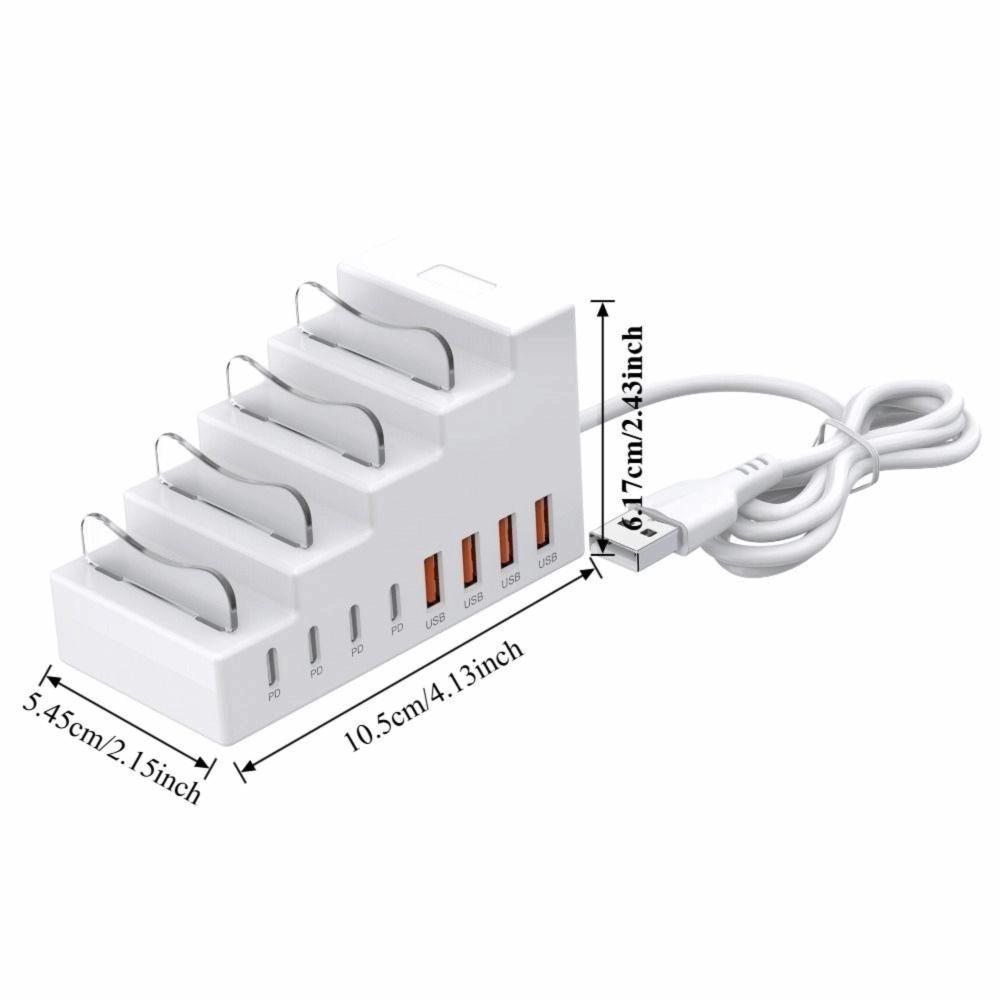 4Type C Ports Desktop Charging Power Strip 4USB Ports USB Type C Charger Laptop Charging
