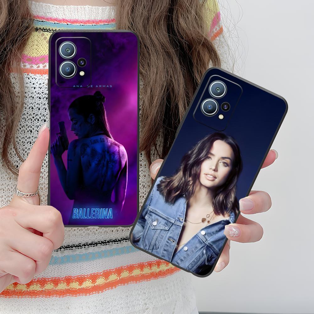 Ana De Armas Matte TPU Mobile Phone Case for Huawei P60 P50 P40 P30 P20 P10 P9 P8 Pro Lite Plus Colorful Printing Cover