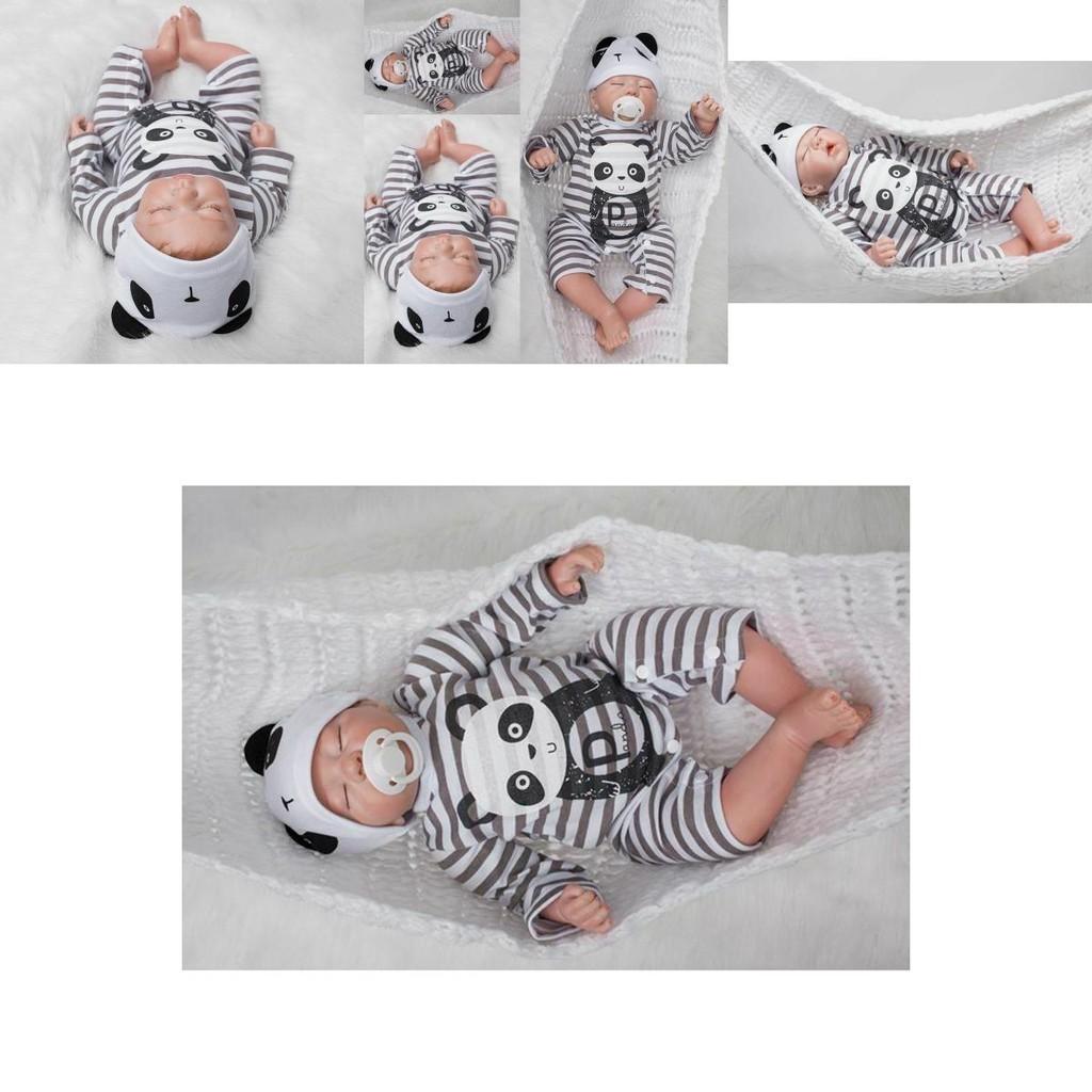 Real Life 20" Reborn Dolls Soft Silicone Vinyl Handmade Realistic Newborn Doll Boy With Gentle Touch Vinyl Head And Limbs